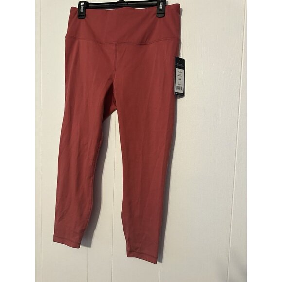 Yogalicious Lux Women's leggings Size XL Earth Red Activewear Ankle Pants NWT - Picture 1 of 5